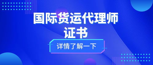 國際貨運代理師證 考試難度、核心職責與證書價值全解析